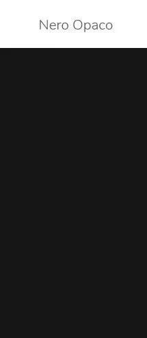 nero opaco finish